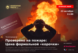 Телепередача «Проверено на пожаре: цена формальной «корочки»